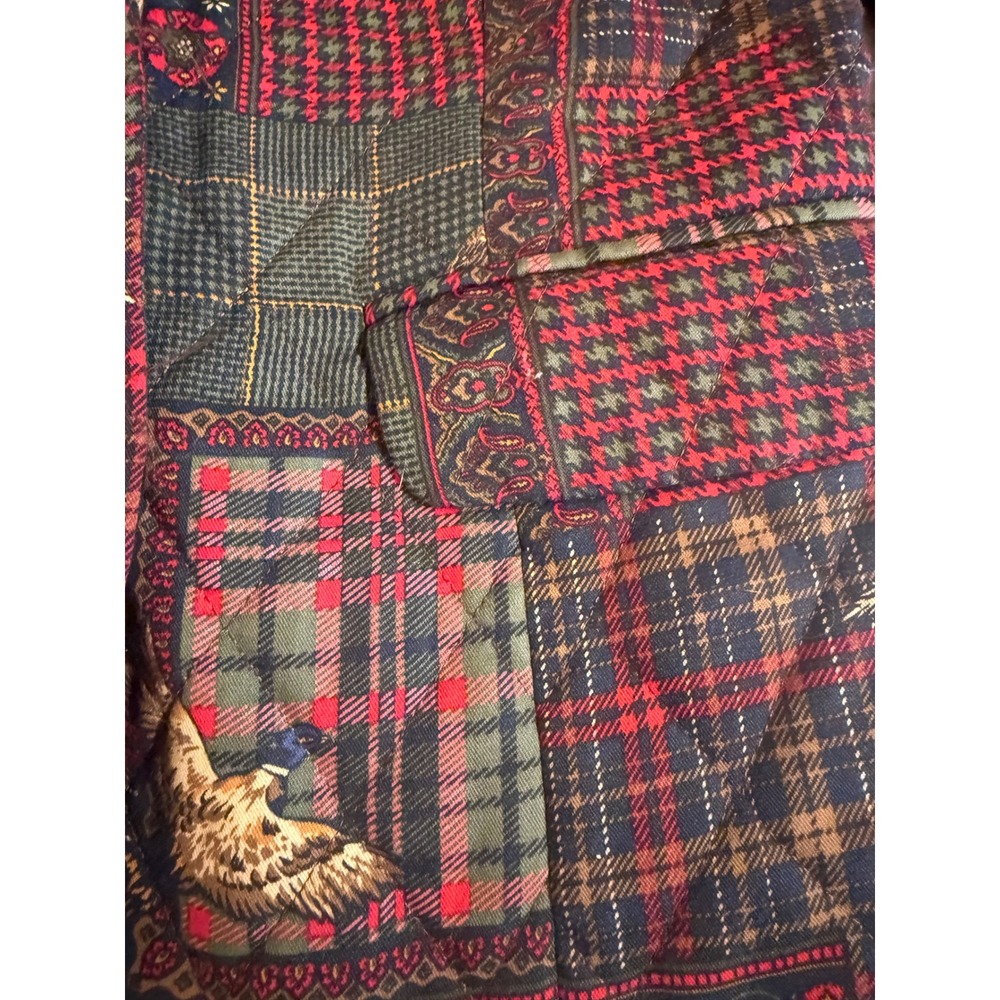 David Brooks Vintage Quilted Patchwork Blazer Pheasant Plaid Womens 4 Old Money - Picture 4 of 11